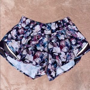 Lululemon floral hotty hot shorts